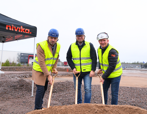 Spadtag med Rudhäll och Nivika Fastigheter för uppstart av nybyggnation 2024. 